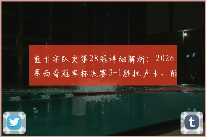 蓝十字队史第28冠详细解析：2026墨西哥冠军杯决赛3-1胜托卢卡，附夺冠阵容与全场回放链接